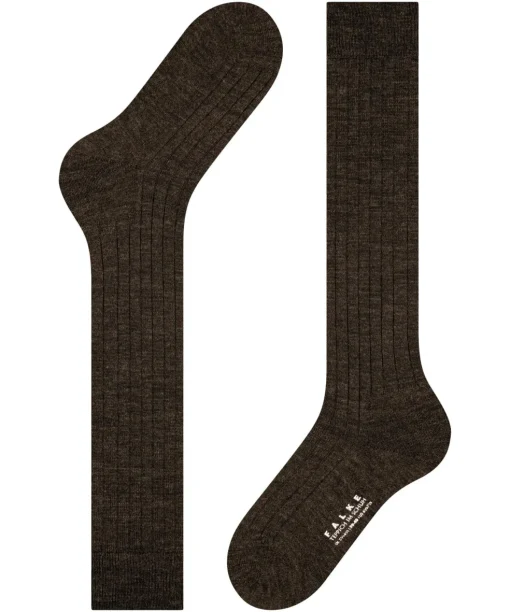FALKE Teppich im Schuh heren kniekousen, bruin (dark brown)