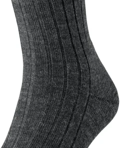 FALKE Teppich im Schuh heren kniekousen, antraciet (anthra.mel)