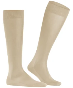 FALKE Tiago heren kniekousen, beige (silk)