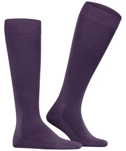 FALKE Tiago heren kniekousen, paars (wine berry)