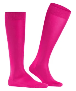 FALKE Tiago heren kniekousen, roze (berry)