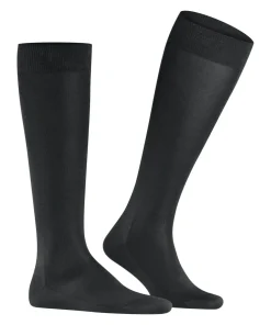 FALKE Tiago heren kniekousen, zwart (black)