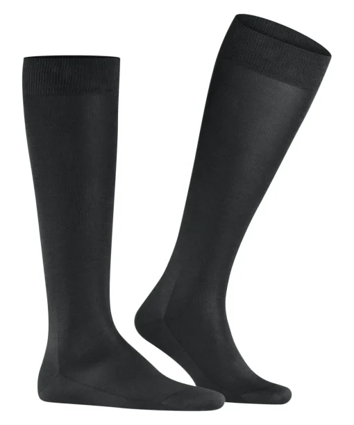 FALKE Tiago heren kniekousen, zwart (black)