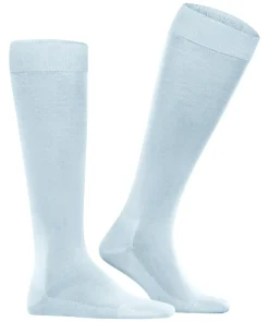 FALKE Tiago heren kniekousen, blauw (light blue)