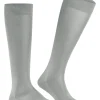 FALKE Tiago heren kniekousen, grijs (mouse grey)