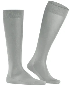 FALKE Tiago heren kniekousen, grijs (mouse grey)