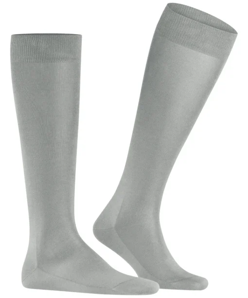 FALKE Tiago heren kniekousen, grijs (mouse grey)