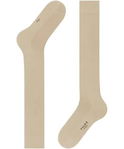 FALKE Tiago heren kniekousen, beige (silk)