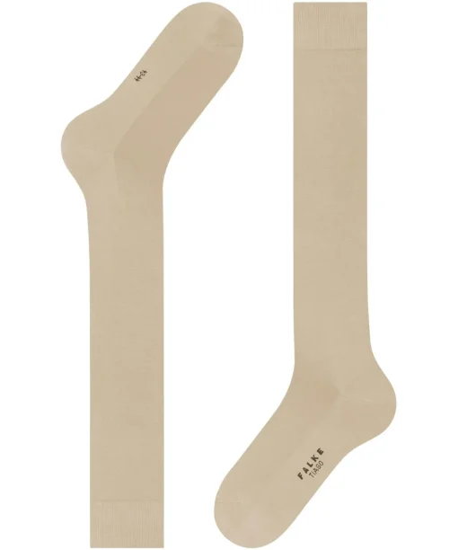 FALKE Tiago heren kniekousen, beige (silk)