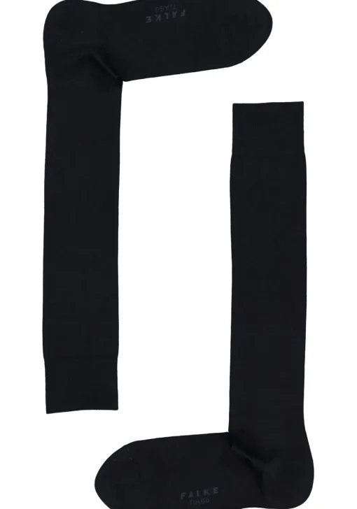 FALKE Tiago heren kniekousen, blauw (dark navy)