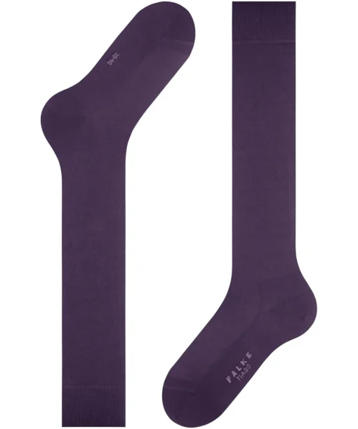 FALKE Tiago heren kniekousen, paars (wine berry)