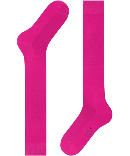 FALKE Tiago heren kniekousen, roze (berry)
