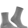 FALKE Tiago herensokken kort, grijs melange (steel mel.)