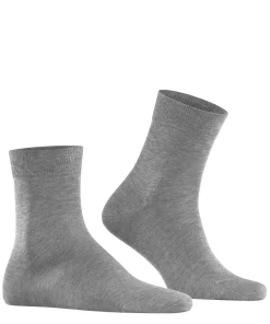 FALKE Tiago herensokken kort, grijs melange (steel mel.)