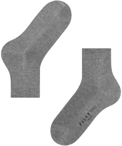 FALKE Tiago herensokken kort, grijs melange (steel mel.)