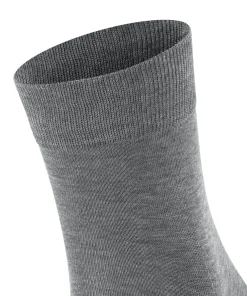 FALKE Tiago herensokken kort, grijs melange (steel mel.)