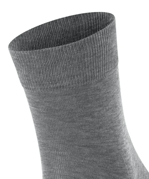 FALKE Tiago herensokken kort, grijs melange (steel mel.)