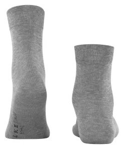 FALKE Tiago herensokken kort, grijs melange (steel mel.)