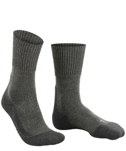 FALKE TK1 Adventure Wool heren trekking sokken, antraciet grijs (smog)