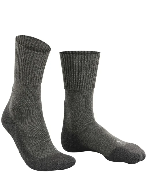 FALKE TK1 Adventure Wool heren trekking sokken, antraciet grijs (smog)