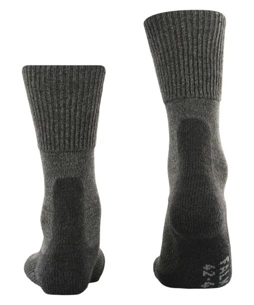 FALKE TK1 Adventure Wool heren trekking sokken, antraciet grijs (smog)