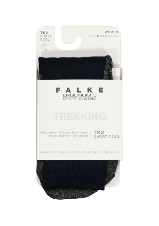 FALKE TK2 Cool Short dames wandelsokken, marine-mix