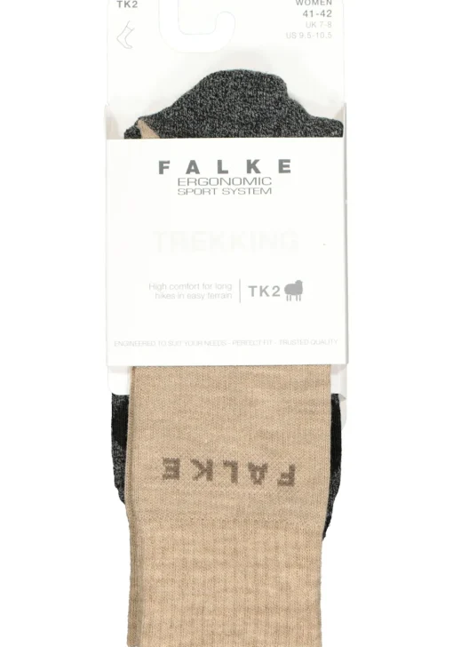 FALKE TK2 dames wandelsokken, beige (nature)