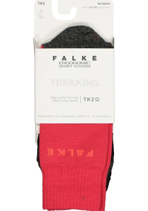 FALKE TK2 dames wandelsokken, roze-mix
