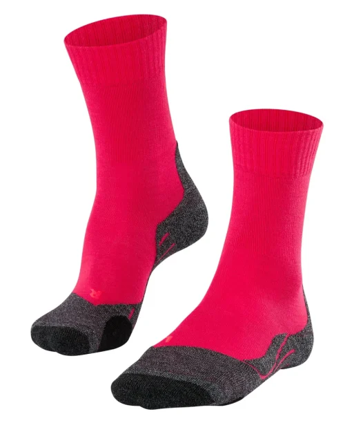 FALKE TK2 dames wandelsokken, roze-mix