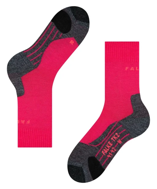 FALKE TK2 dames wandelsokken, roze-mix