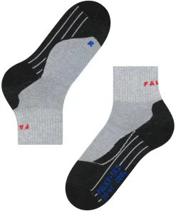 FALKE TK2 Explore Cool Short heren trekking sokken kort, grijs (light grey)