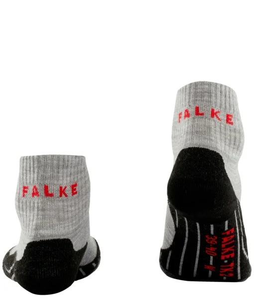 FALKE TK2 Explore damessokken kort, grijs (light grey)
