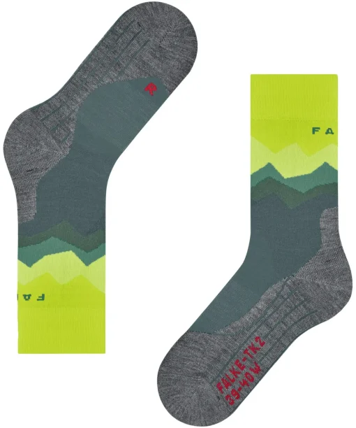 FALKE TK2 Explore herensokken, grijs (steel grey)
