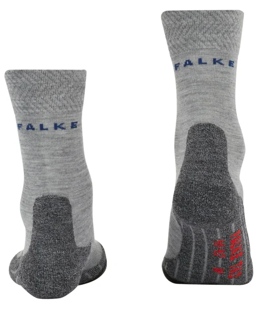 FALKE TK2 Explore Melange heren trekking sokken, grijs (m.grey melange)