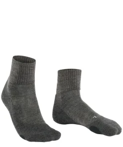 FALKE TK2 Explore Wool Short herensokken kort, antraciet grijs (smog)