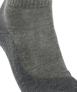 FALKE TK2 Explore Wool Short herensokken kort, grijs (kitt mouline)
