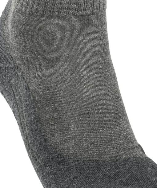 FALKE TK2 Explore Wool Short herensokken kort, grijs (kitt mouline)