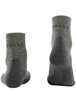 FALKE TK2 Explore Wool Short herensokken kort, grijs (kitt mouline)