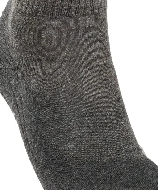 FALKE TK2 Explore Wool Short herensokken kort, antraciet grijs (smog)