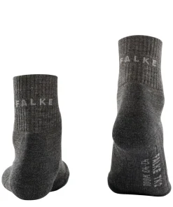 FALKE TK2 Explore Wool Short herensokken kort, antraciet grijs (smog)