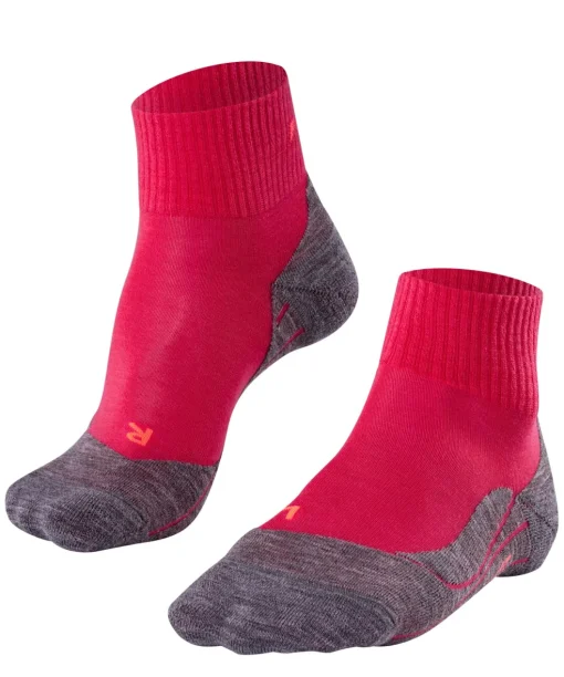FALKE TK5 Short dames wandelsokken, roze-mix (rose)
