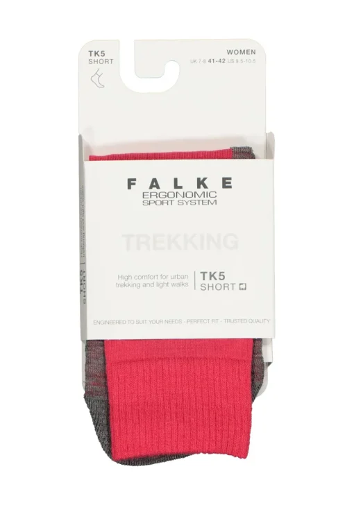FALKE TK5 Short dames wandelsokken, roze-mix (rose)