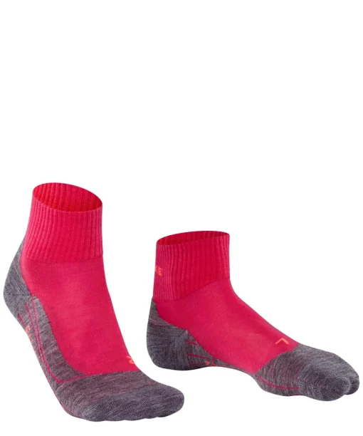 FALKE TK5 Short dames wandelsokken, roze-mix (rose)