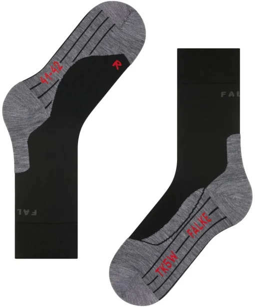 FALKE TK5 Wander dames trekking sokken, zwart (black-mix)