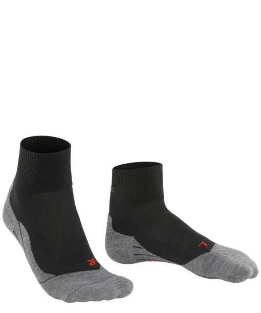 FALKE TK5 Wander Short heren trekking sokken kort, zwart (black-mix)