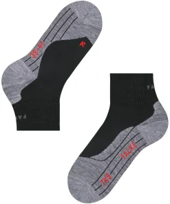 FALKE TK5 Wander Short heren trekking sokken kort, zwart (black-mix)