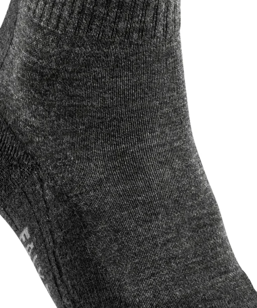 FALKE TK2 Wool dames wandelsokken, antraciet-mix (smog)