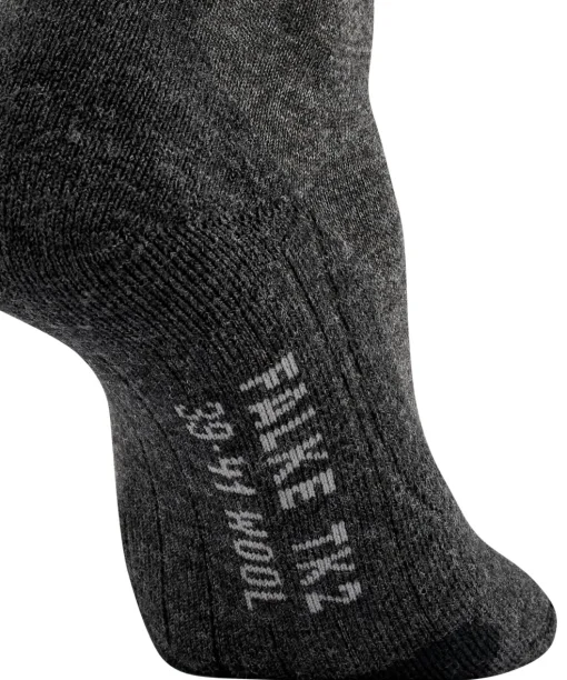 FALKE TK2 Wool dames wandelsokken, antraciet-mix (smog)