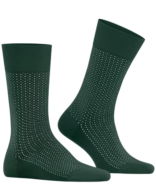 FALKE Uptown Tie herensokken, groen (hunter green)