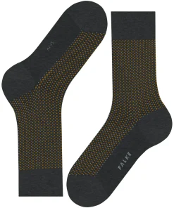 FALKE Uptown Tie herensokken, antraciet (anthracite mel.)